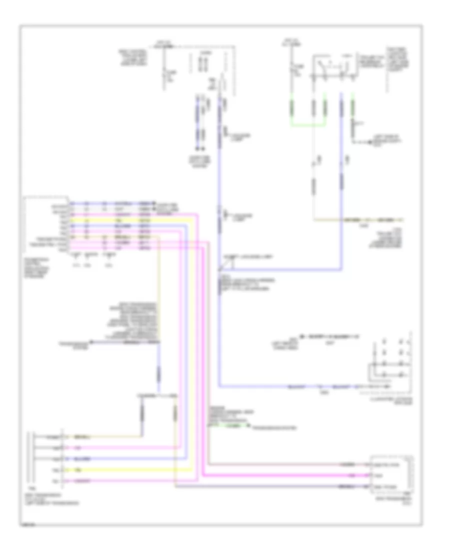 Backup Lamps Wiring Diagram for Lincoln MKT EcoBoost 2013