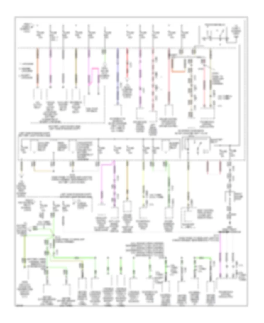 Power Distribution Wiring Diagram 2 of 6 for Lincoln MKT EcoBoost 2013
