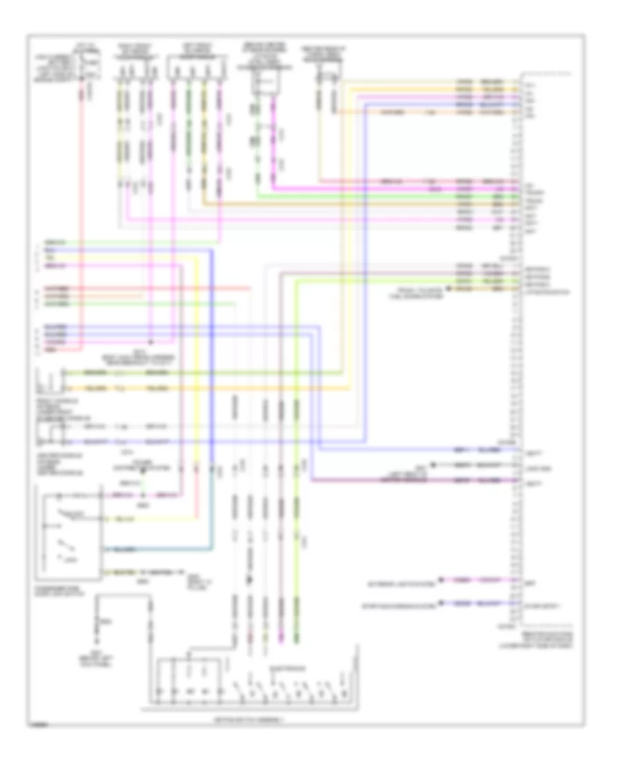 Power Door Locks Wiring Diagram (2 of 2) for Lincoln MKT EcoBoost 2013