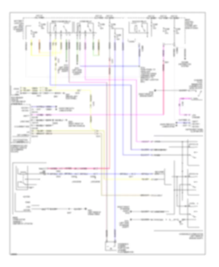 Электросхема стеклоочистителя, дворников и омывателя для Lincoln MKT EcoBoost 2013