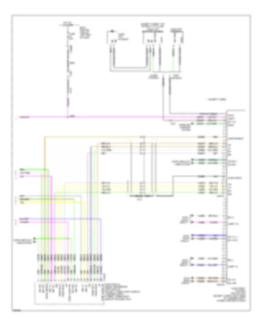THX Audio Radio Wiring Diagram 4 of 4 for Lincoln MKZ 2013