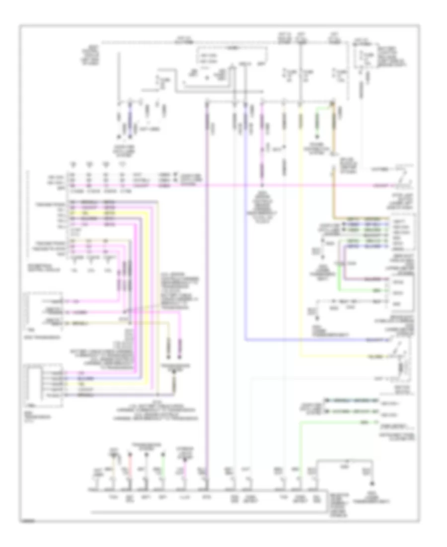 Shift Interlock Wiring Diagram Except Hybrid for Lincoln MKZ 2013