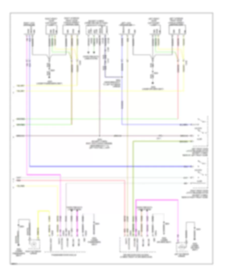 Courtesy Lamps Wiring Diagram 4 of 4 for Lincoln MKZ 2013