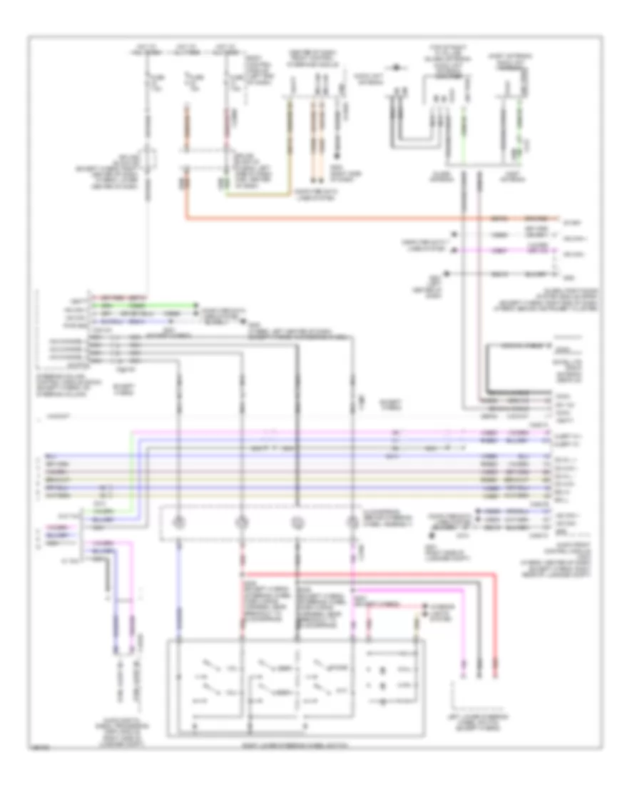 SYNC Radio Wiring Diagram (2 of 2) for Lincoln MKZ Hybrid 2013