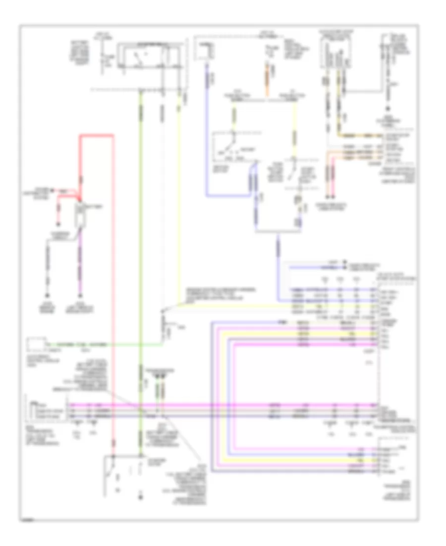Starting Wiring Diagram for Lincoln MKZ Hybrid 2013