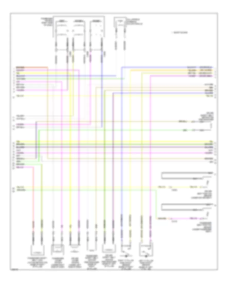 Supplemental Restraints Wiring Diagram, Except Hybrid (2 of 3) for Lincoln MKZ Hybrid 2013