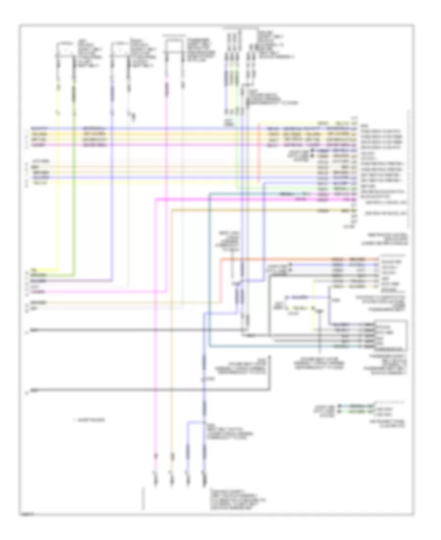Supplemental Restraints Wiring Diagram, Except Hybrid (3 of 3) for Lincoln MKZ Hybrid 2013