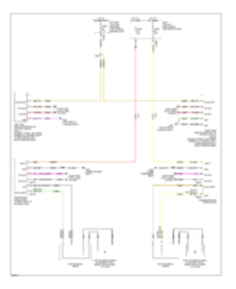 Blind Spot Information System Wiring Diagram for Lincoln MKZ Hybrid 2013