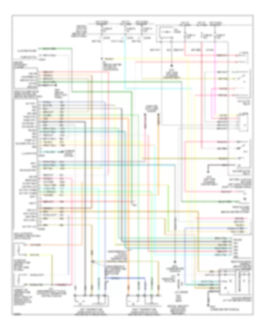 Automatic A C Wiring Diagram 1 of 2 for Lincoln Aviator 2003