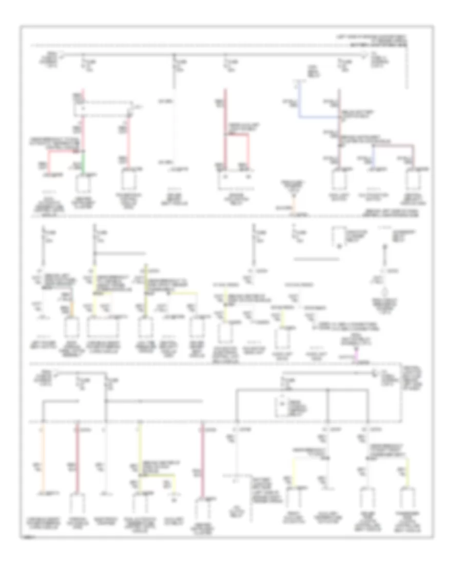 Power Distribution Wiring Diagram (3 of 4) for Lincoln Aviator 2003