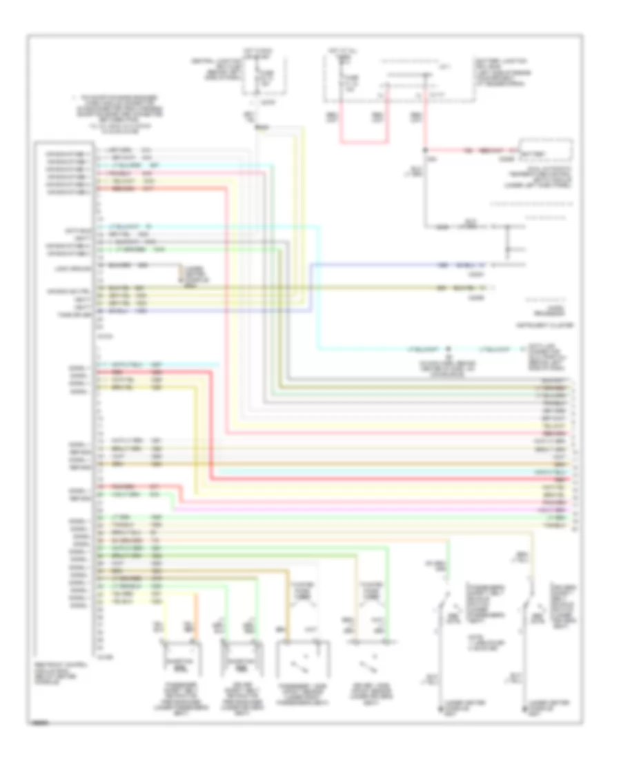 Supplemental Restraints Wiring Diagram 1 of 2 for Lincoln Aviator 2003