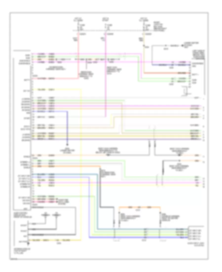 Premium Radio Wiring Diagram, without Navigation (1 of 2) for Lincoln Navigator 2013