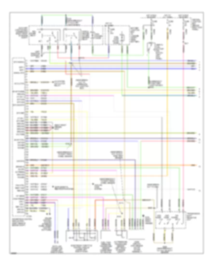 3.9L, Engine Performance Wiring Diagram (1 of 4) for Lincoln LS 2003