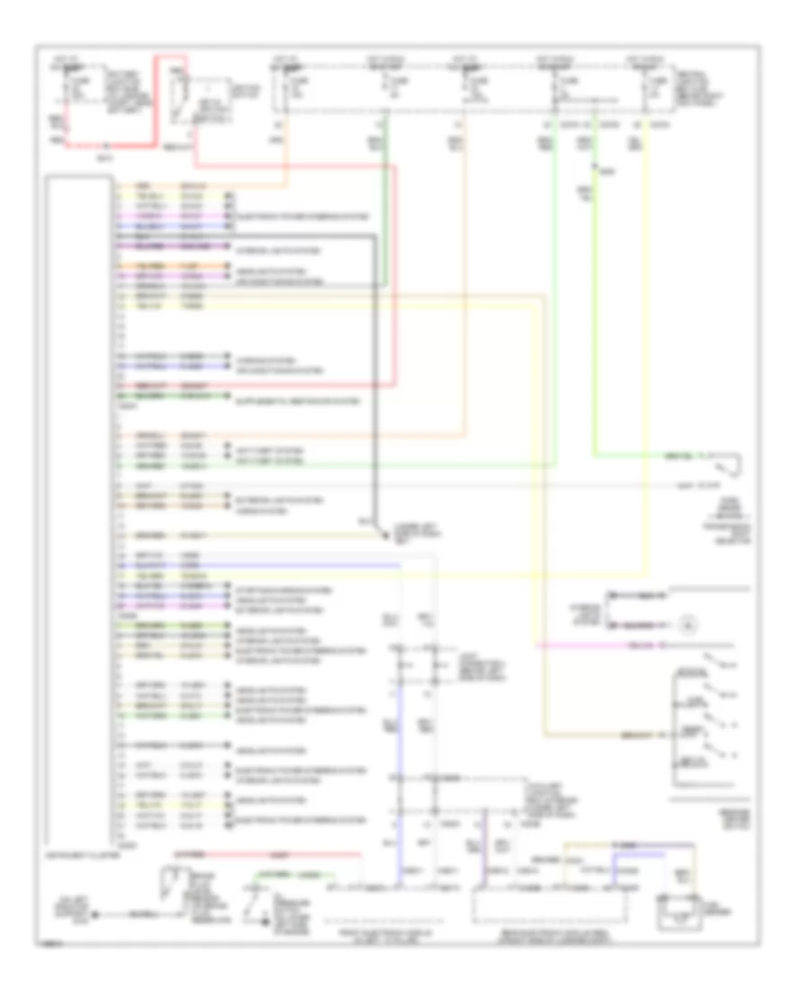 Instrument Cluster Wiring Diagram for Lincoln LS 2003