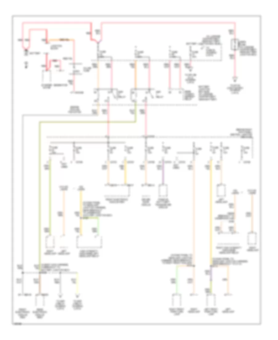 Power Distribution Wiring Diagram 1 of 5 for Lincoln LS 2003