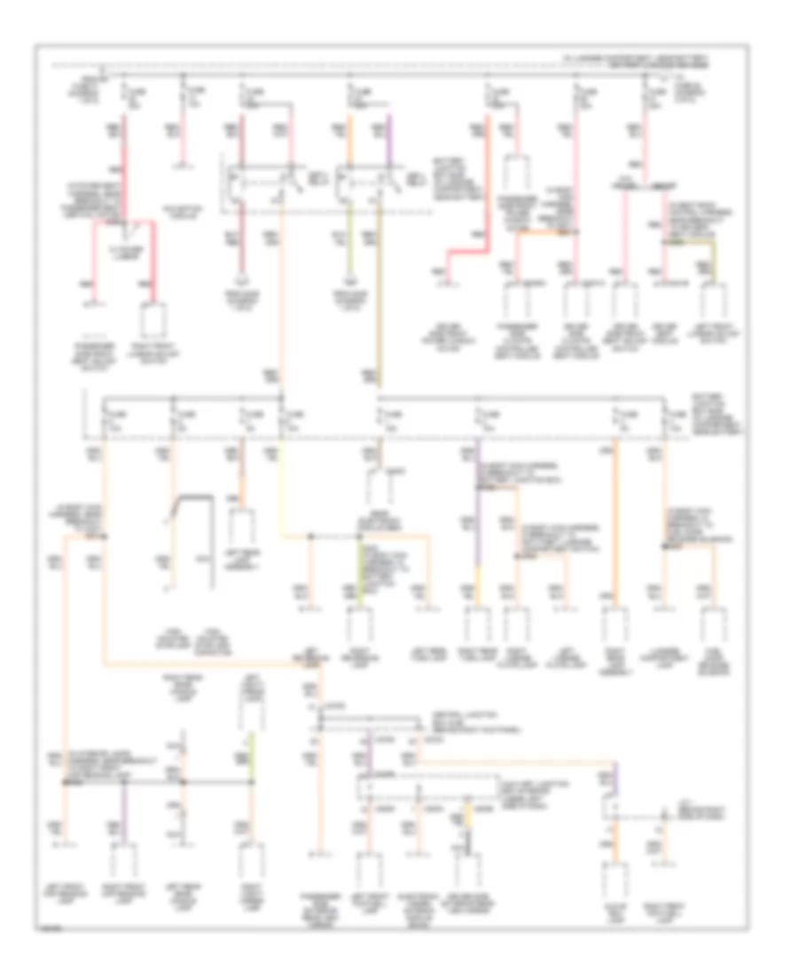 Power Distribution Wiring Diagram (2 of 5) for Lincoln LS 2003