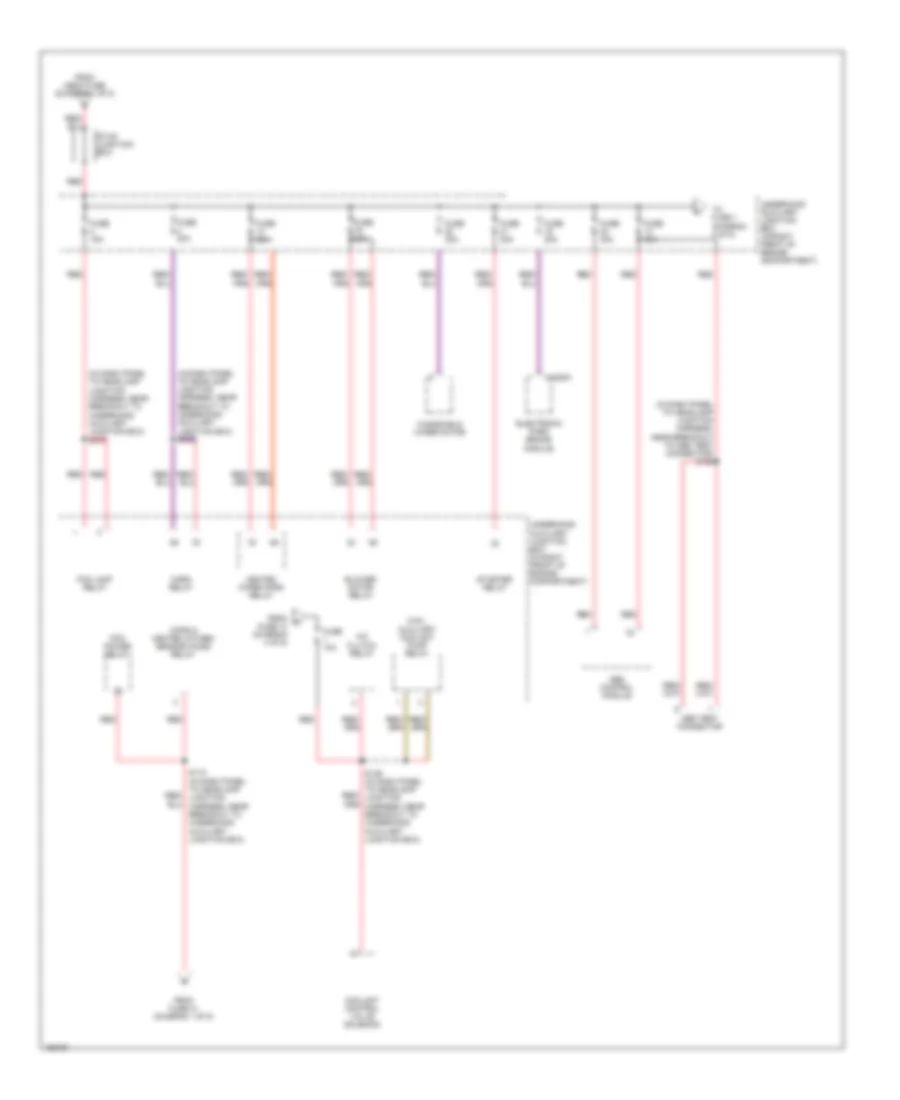 Power Distribution Wiring Diagram (4 of 5) for Lincoln LS 2003