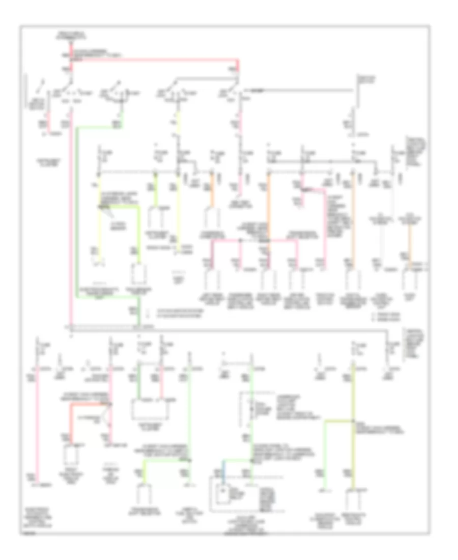 Power Distribution Wiring Diagram 5 of 5 for Lincoln LS 2003