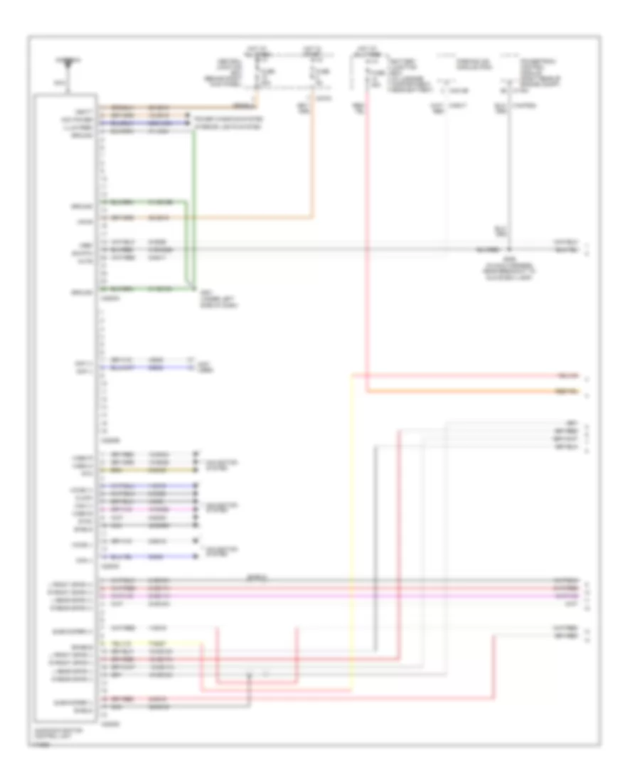 Premium Sound Radio Wiring Diagram, with Navigation (1 of 2) for Lincoln LS 2003