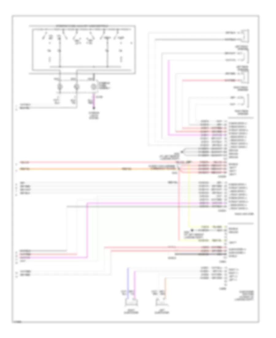 Premium Sound Radio Wiring Diagram, with Navigation (2 of 2) for Lincoln LS 2003