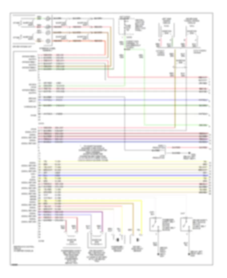 Supplemental Restraints Wiring Diagram 1 of 2 for Lincoln LS 2003