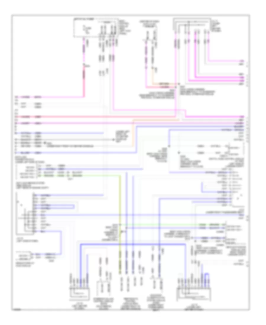 Computer Data Lines Wiring Diagram 1 of 3 for Lincoln MKS 2014