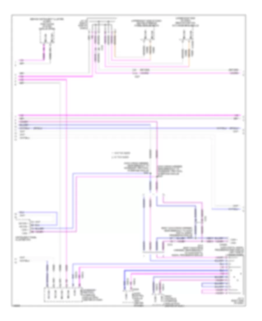 Computer Data Lines Wiring Diagram (2 of 3) for Lincoln MKS 2014