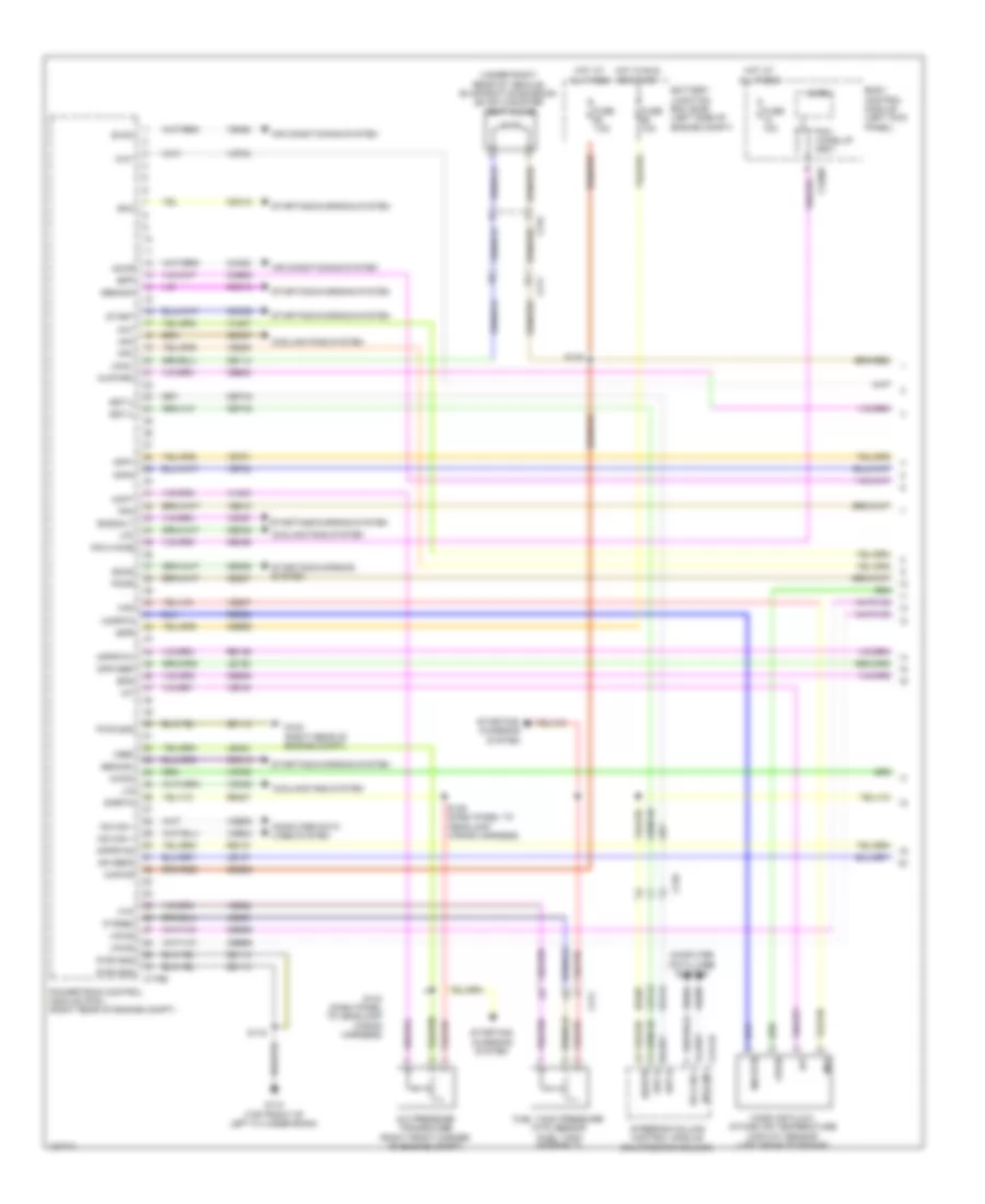3.7L, Engine Performance Wiring Diagram (1 of 6) for Lincoln MKS 2014