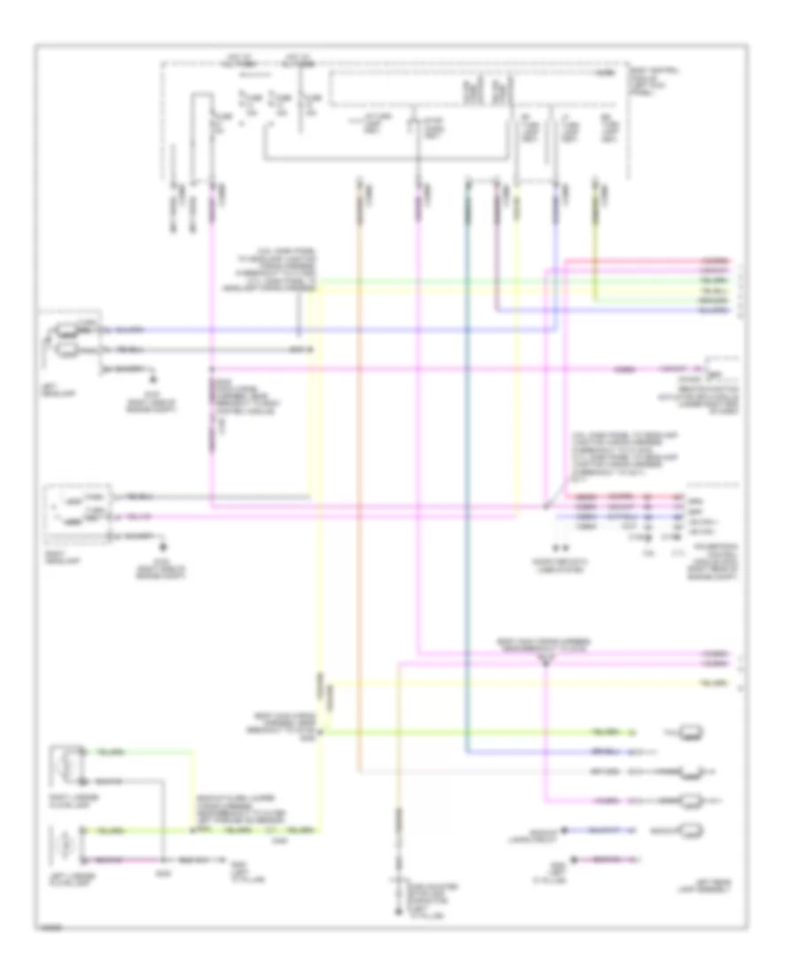 Exterior Lamps Wiring Diagram (1 of 2) for Lincoln MKS 2014