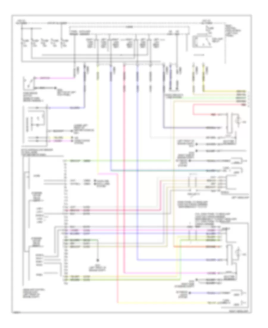 Headlights Wiring Diagram 1 of 2 for Lincoln MKS 2014