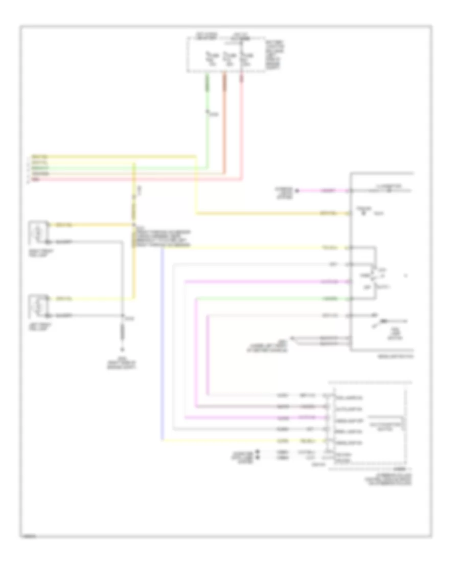 Headlights Wiring Diagram 2 of 2 for Lincoln MKS 2014