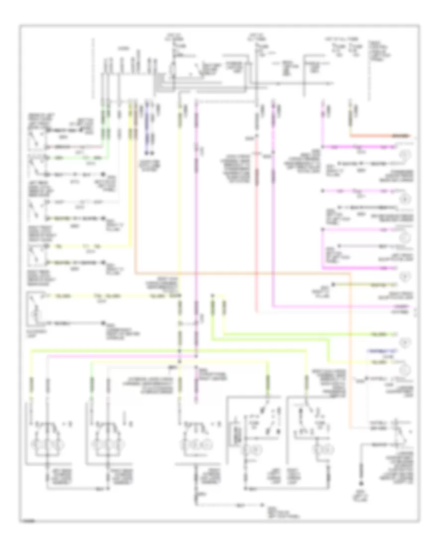 Courtesy Lamps Wiring Diagram 1 of 2 for Lincoln MKS 2014
