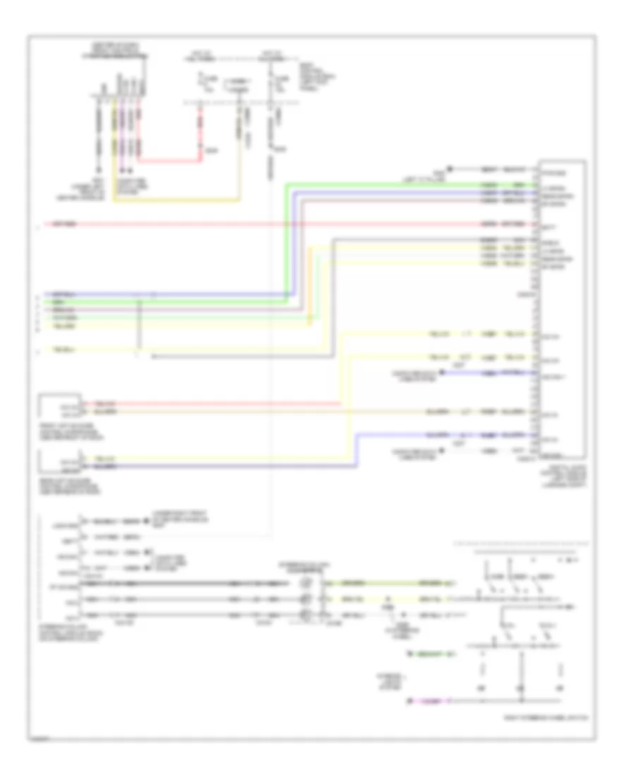 Navigation Wiring Diagram, with THX (3 of 3) for Lincoln MKS 2014