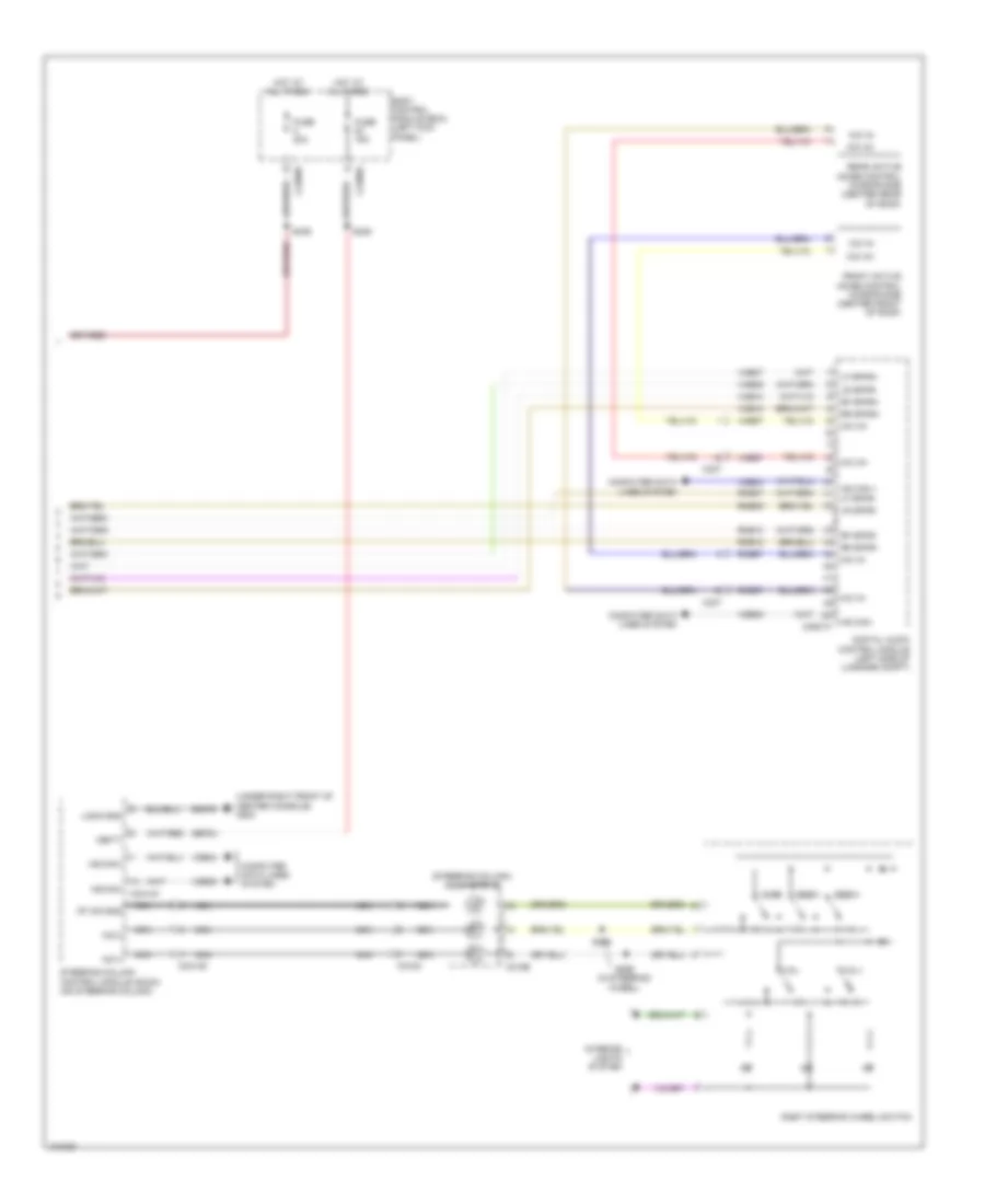Navigation Wiring Diagram, without THX (3 of 3) for Lincoln MKS 2014