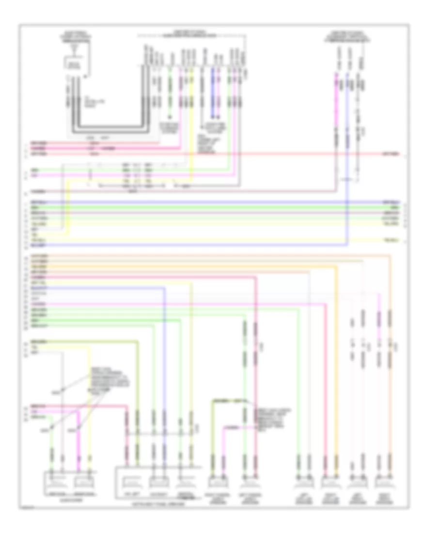 Radio Wiring Diagram, with THX (2 of 3) for Lincoln MKS 2014