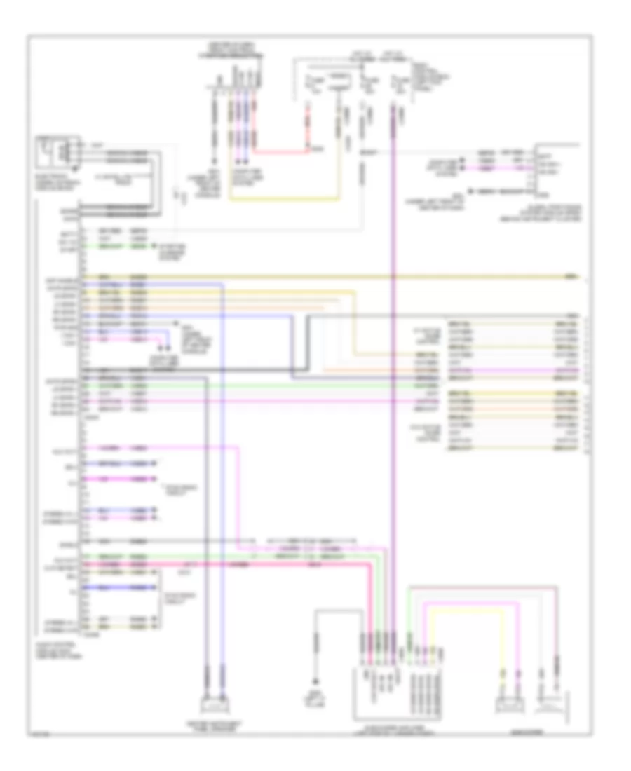 Radio Wiring Diagram without THX 1 of 3 for Lincoln MKS 2014