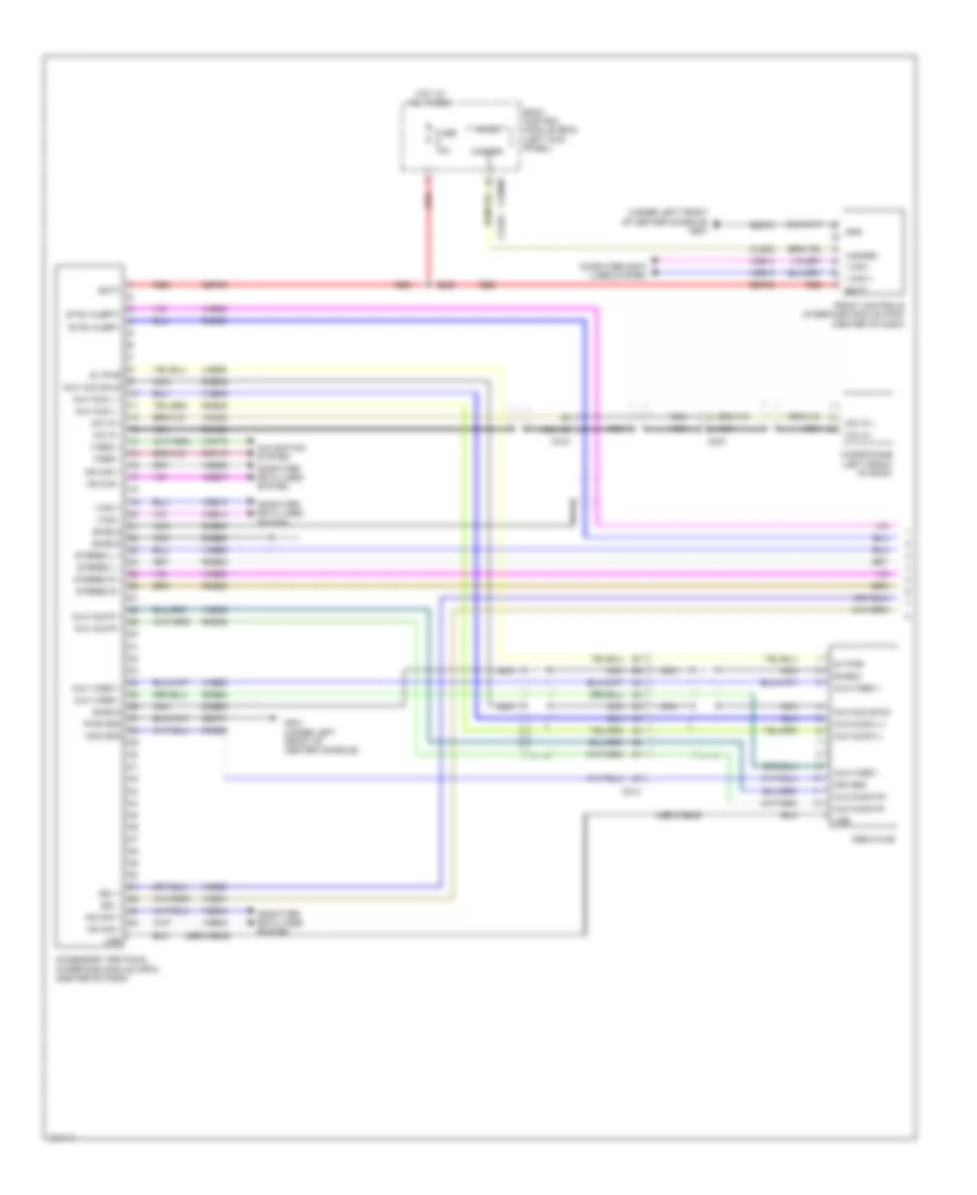 SYNC Radio Wiring Diagram 1 of 2 for Lincoln MKS 2014