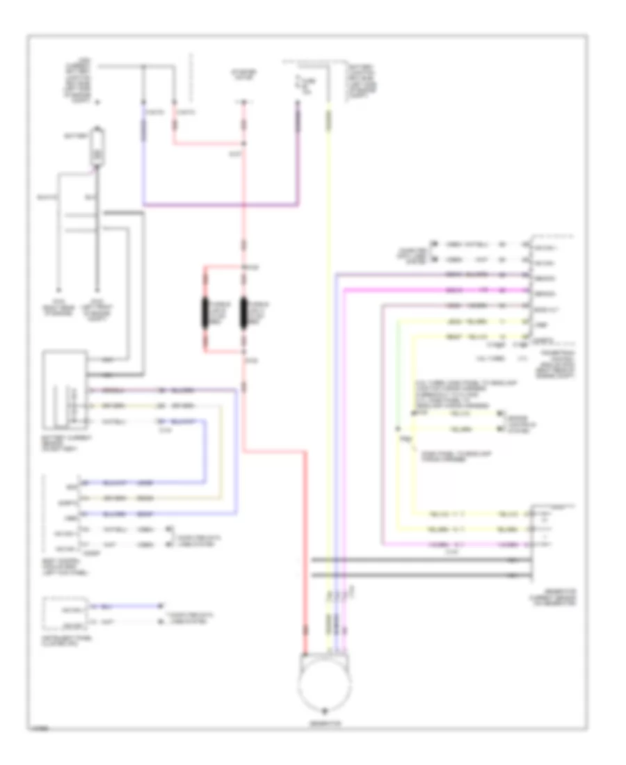 Charging Wiring Diagram for Lincoln MKS 2014