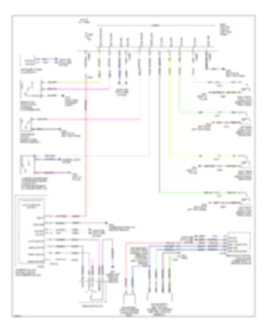 Chime Wiring Diagram for Lincoln MKS 2014