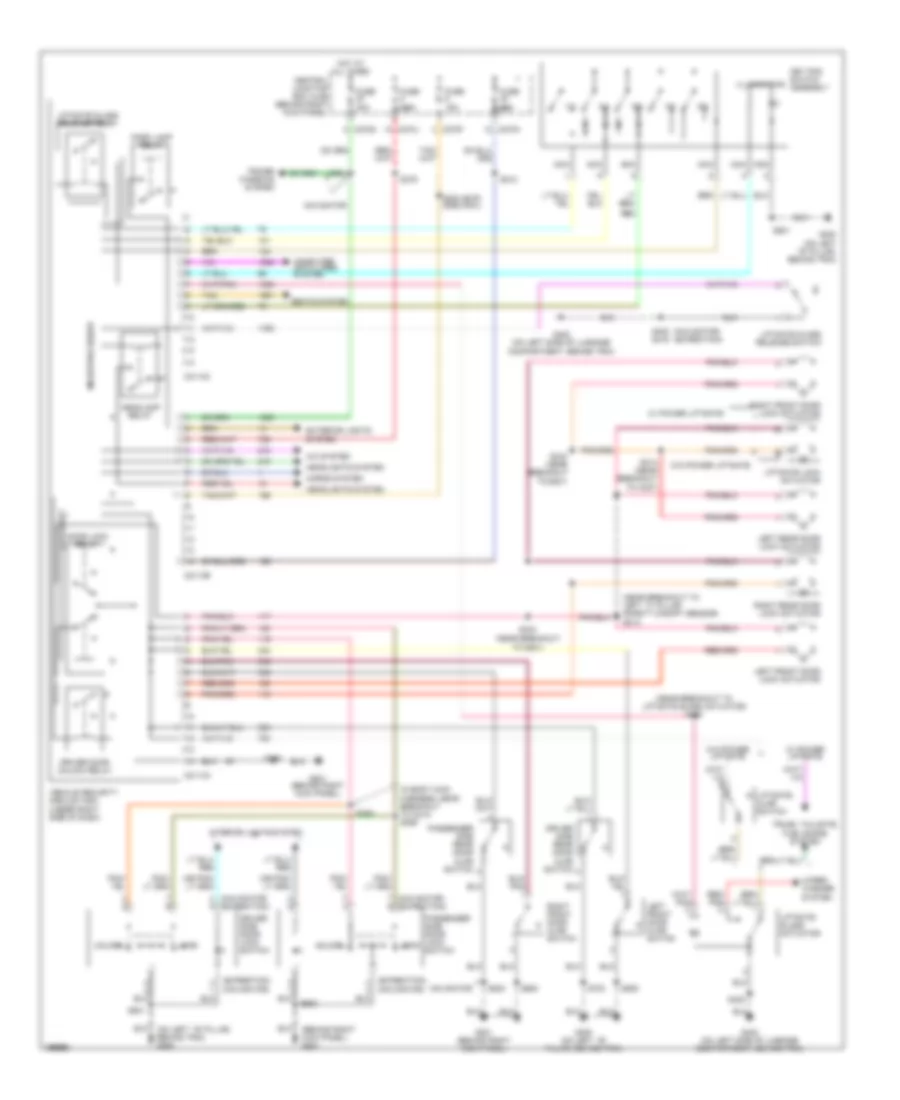 Power Door Locks Wiring Diagram for Lincoln Navigator 2003