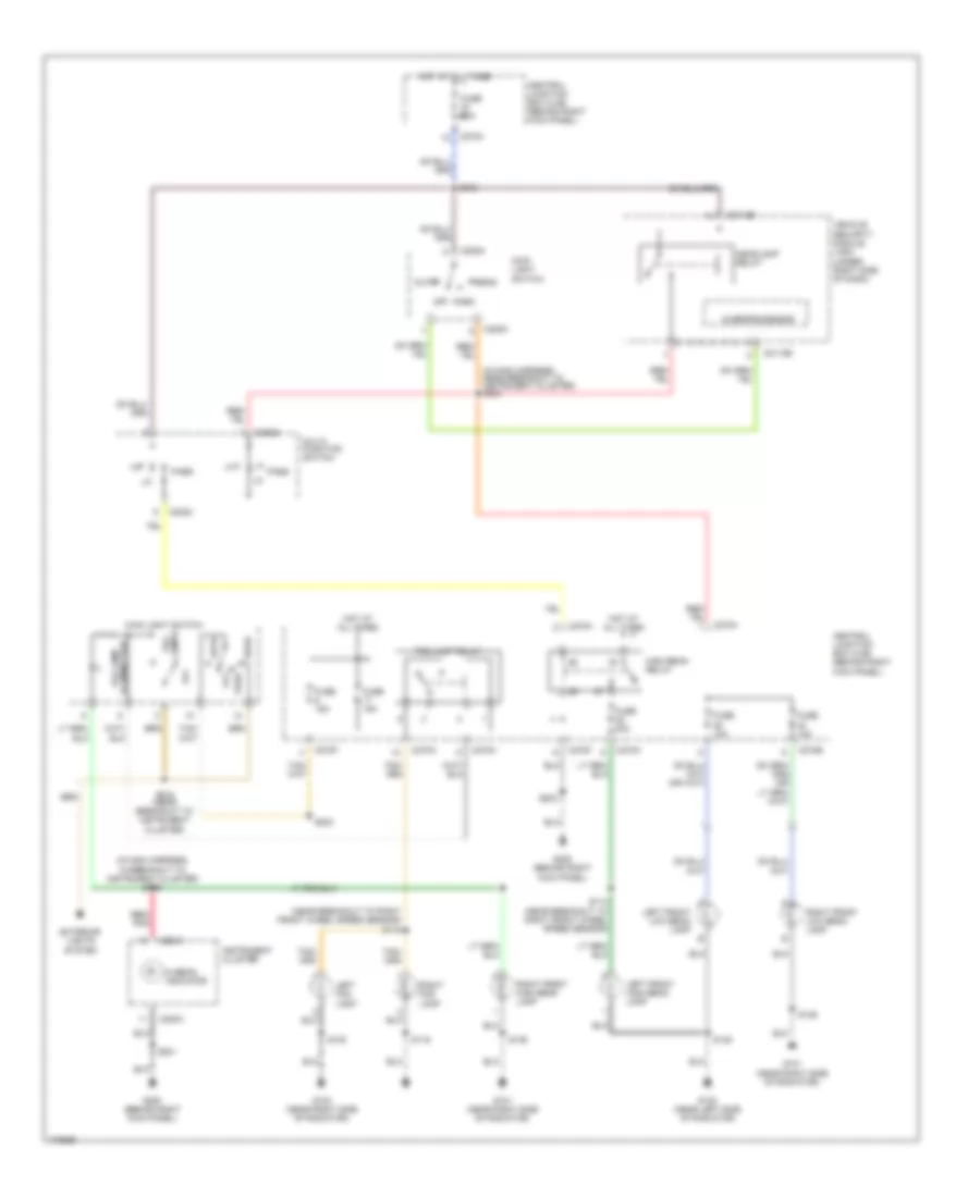 Headlights Wiring Diagram, without DRL for Lincoln Navigator 2003