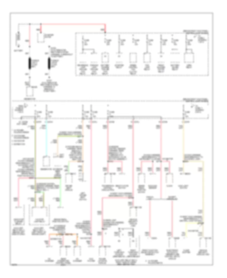 Power Distribution Wiring Diagram 1 of 4 for Lincoln Navigator 2003