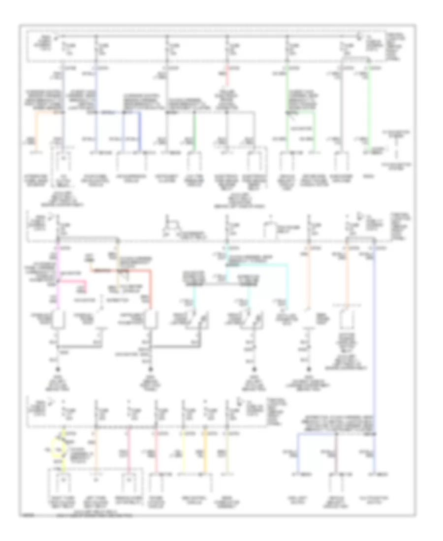 Power Distribution Wiring Diagram (2 of 4) for Lincoln Navigator 2003