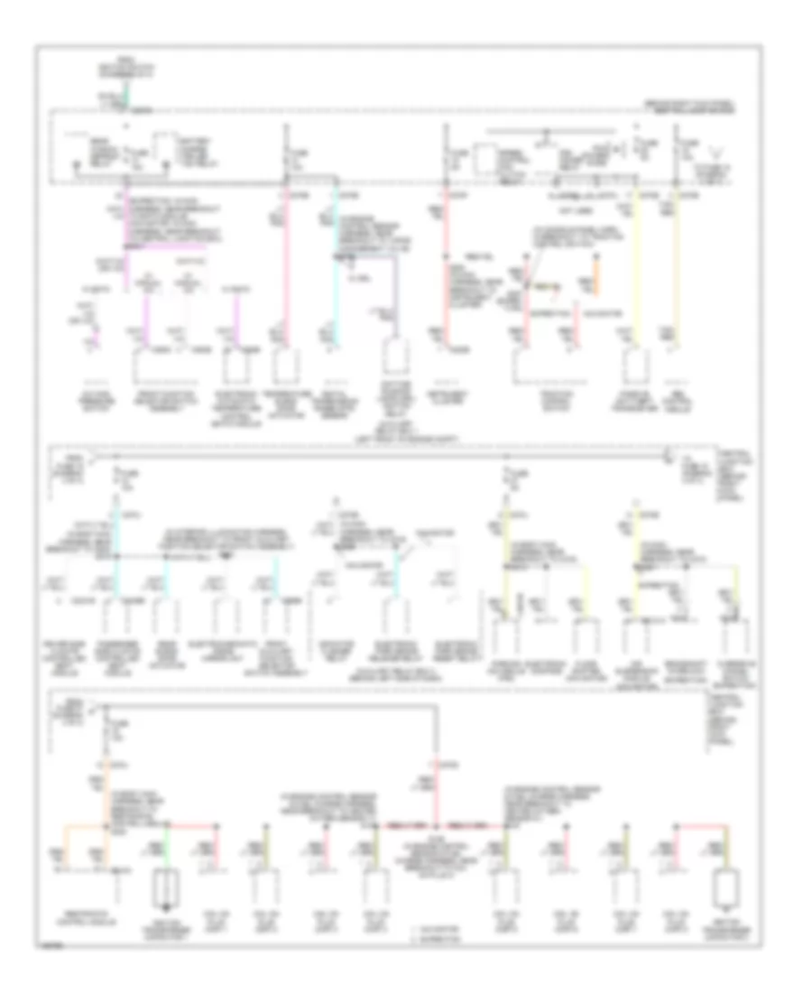Power Distribution Wiring Diagram (4 of 4) for Lincoln Navigator 2003