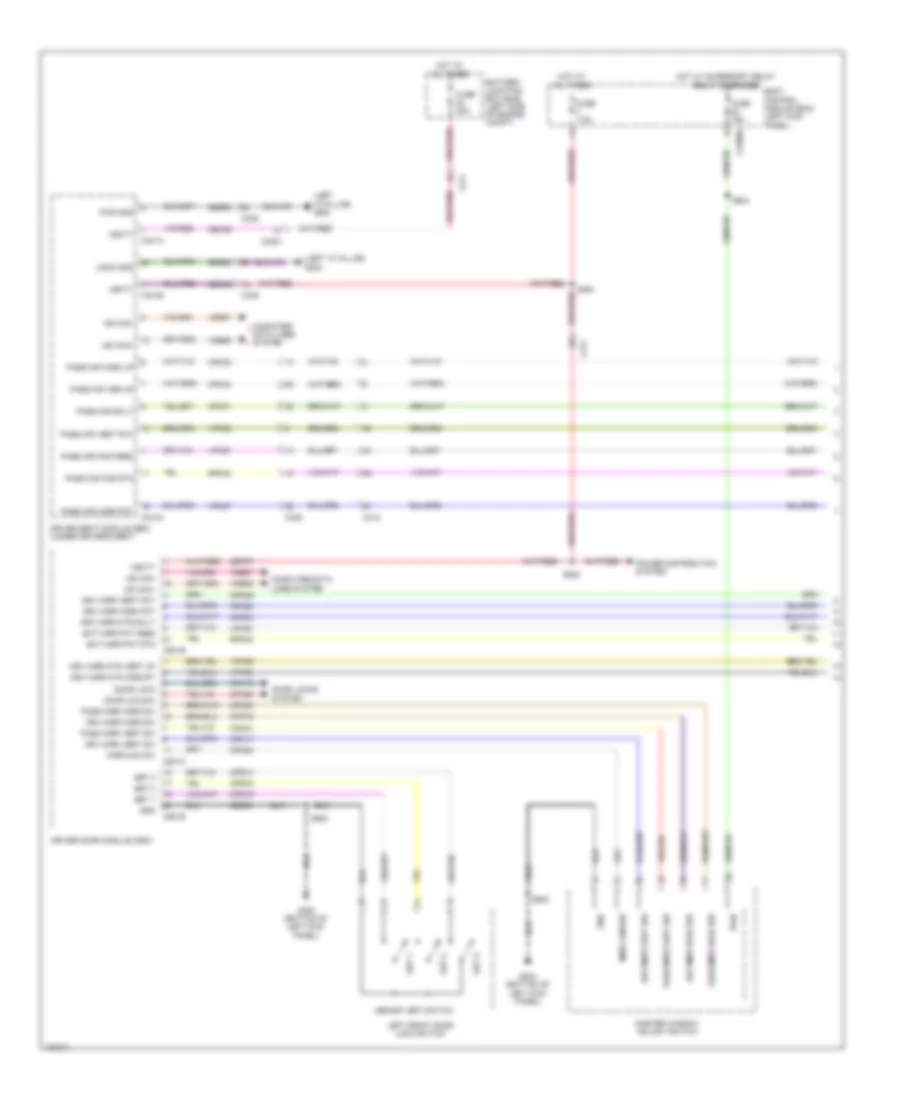 Memory Mirrors Wiring Diagram (1 of 2) for Lincoln MKS EcoBoost 2014