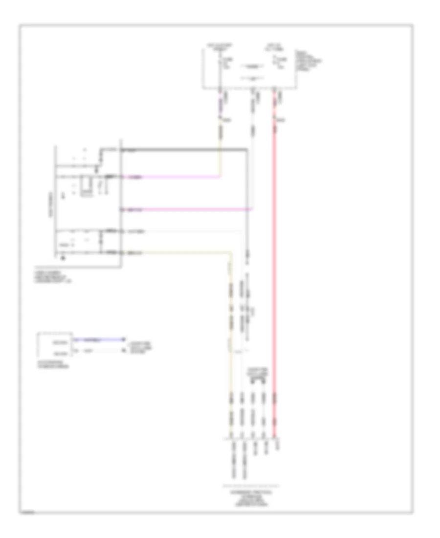 Rear Camera Wiring Diagram for Lincoln MKS EcoBoost 2014