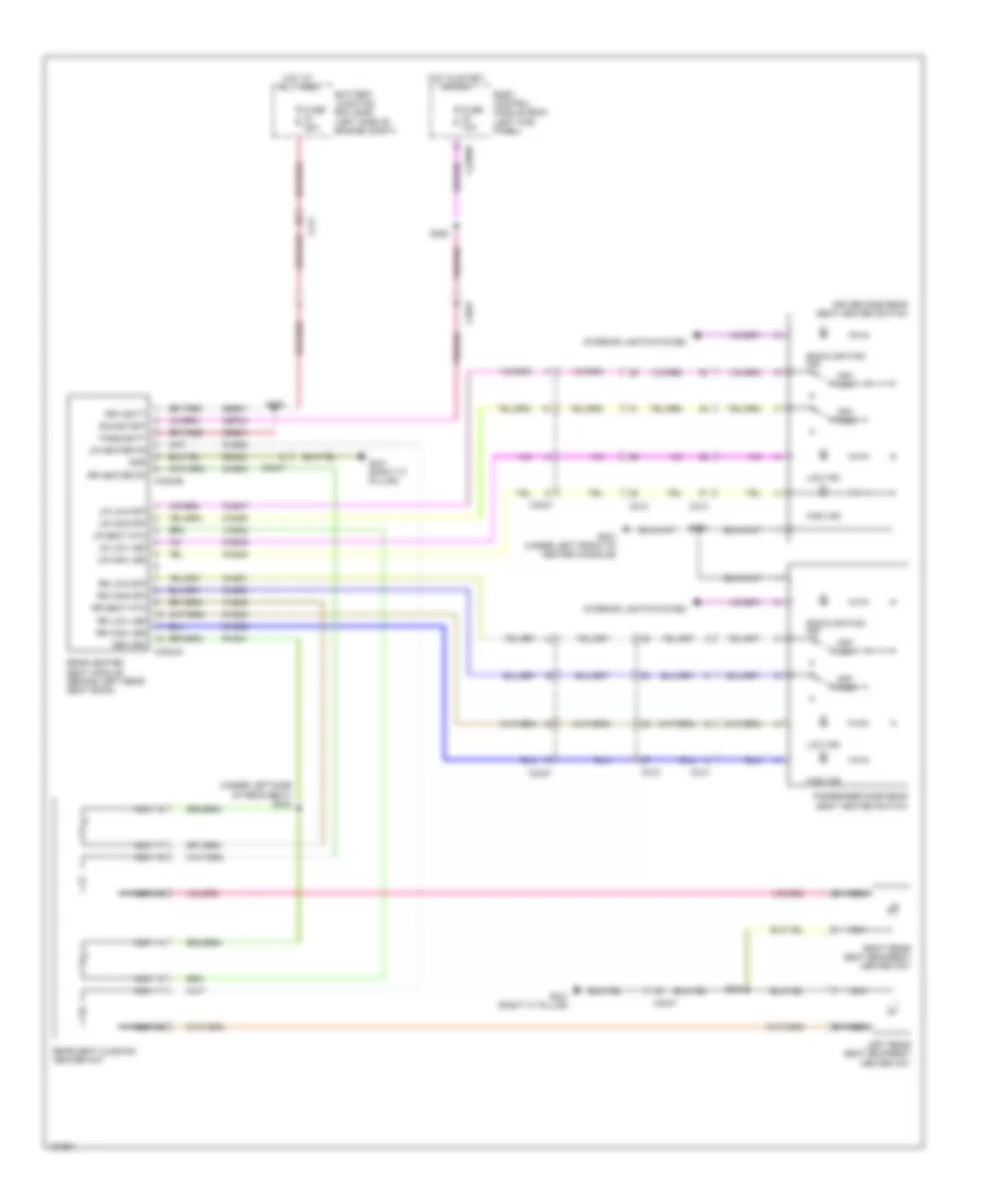 Rear Heated Seats Wiring Diagram for Lincoln MKS EcoBoost 2014