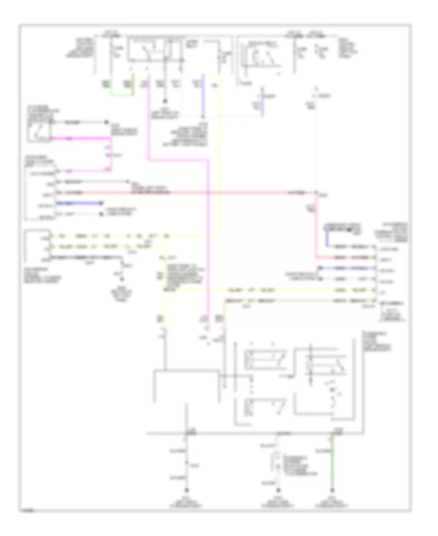 Электросхема стеклоочистителя, дворников и омывателя для Lincoln MKS EcoBoost 2014