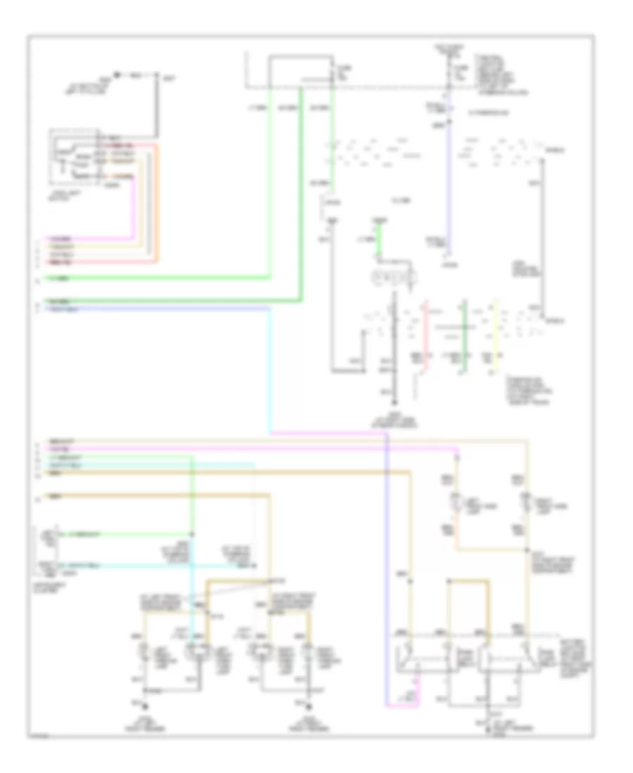 Exterior Lamps Wiring Diagram (2 of 2) for Lincoln Town Car Cartier 2003