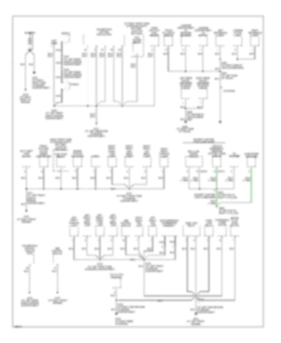 Ground Distribution Wiring Diagram 1 of 3 for Lincoln Town Car Cartier 2003